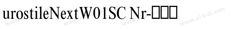 urostileNextW01SC Nr字体转换